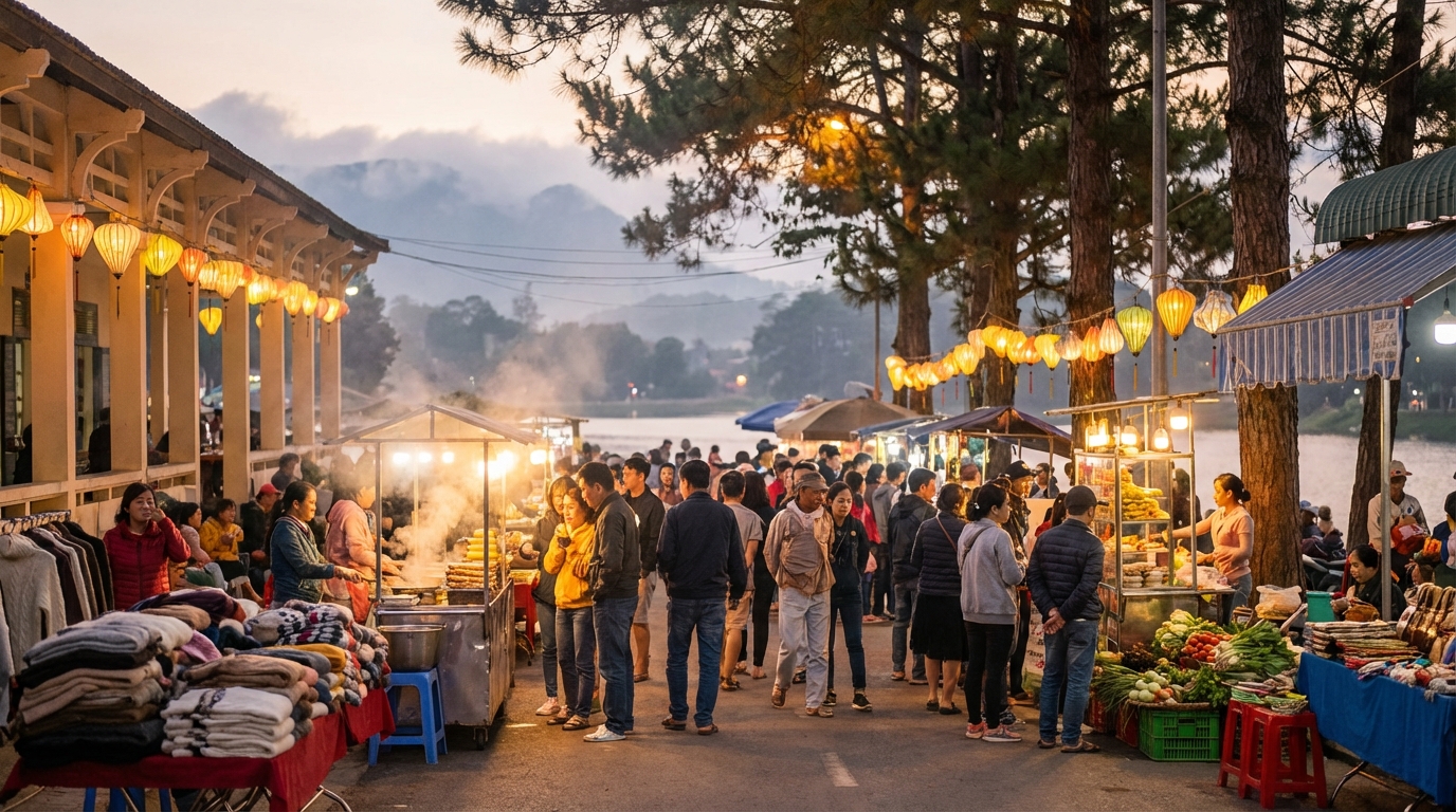 Đà Lạt Night Market (Chợ Đêm Đà Lạt) — The Social Hub - Đà Lạt Markets & Shopping Guide — Where to Find Everything You Need
