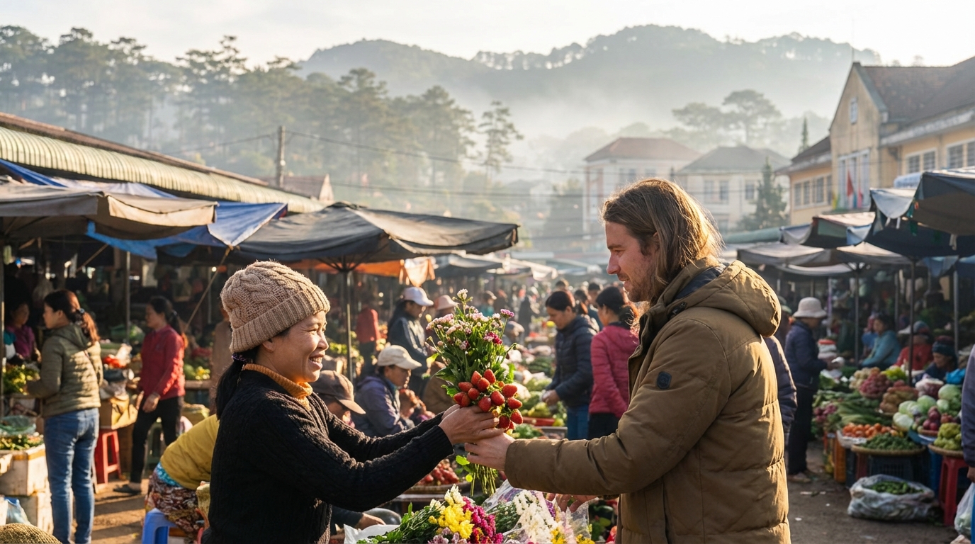 Market Mastery (Đà Lạt Central Market Survival) - Vietnamese Phrases You'll Actually Use in Đà Lạt
